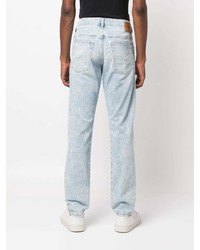 hellblaue Jeans mit Acid-Waschung von Diesel