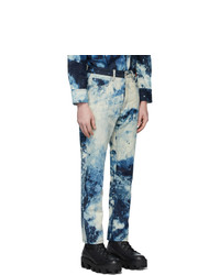 hellblaue Jeans mit Acid-Waschung von S.R. STUDIO. LA. CA.