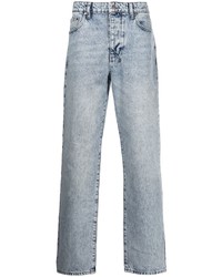 hellblaue Jeans mit Acid-Waschung von Ksubi