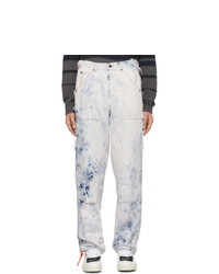 hellblaue Jeans mit Acid-Waschung von Off-White