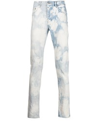 hellblaue Jeans mit Acid-Waschung von purple brand