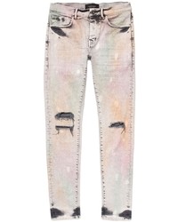 hellblaue Jeans mit Acid-Waschung von purple brand