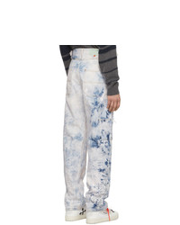 hellblaue Jeans mit Acid-Waschung von Off-White