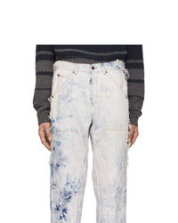 hellblaue Jeans mit Acid-Waschung von Off-White