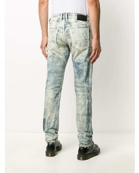 hellblaue Jeans mit Acid-Waschung von Diesel