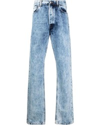 hellblaue Jeans mit Acid-Waschung von VTMNTS