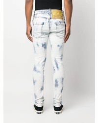 hellblaue Mit Batikmuster Jeans von Philipp Plein