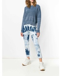 hellblaue Mit Batikmuster Jeans von Diesel Black Gold