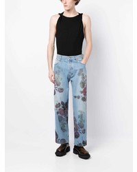 hellblaue Jeans mit Blumenmuster von Eytys