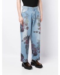 hellblaue Jeans mit Blumenmuster von Eytys