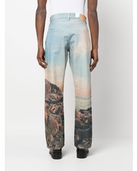 hellblaue Jeans mit Blumenmuster von Sunflower