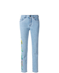 hellblaue Jeans mit Blumenmuster von Mr & Mrs Italy