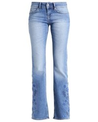 hellblaue Jeans mit Blumenmuster von Pepe Jeans