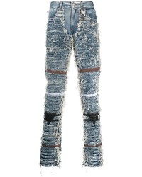 hellblaue Jeans mit Destroyed-Effekten von 1017 Alyx 9Sm