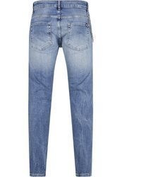 hellblaue Jeans mit Destroyed-Effekten von 2Y Premium