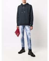 hellblaue Jeans mit Destroyed-Effekten von DSQUARED2