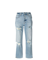 hellblaue Jeans mit Destroyed-Effekten von Adaptation