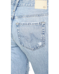 hellblaue Jeans mit Destroyed-Effekten von AG Jeans