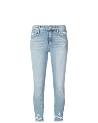 hellblaue Jeans mit Destroyed-Effekten von Agolde