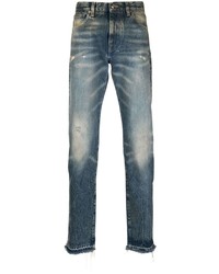 hellblaue Jeans mit Destroyed-Effekten von Alanui