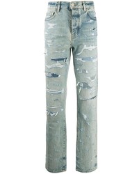 hellblaue Jeans mit Destroyed-Effekten von Amiri