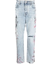 hellblaue Jeans mit Destroyed-Effekten von Amiri