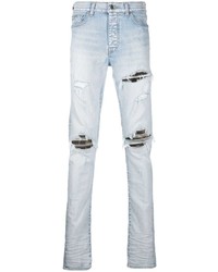 hellblaue Jeans mit Destroyed-Effekten von Amiri