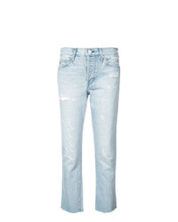 hellblaue Jeans mit Destroyed-Effekten von Amo