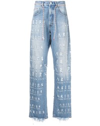 hellblaue Jeans mit Destroyed-Effekten von Aries