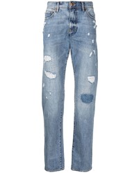 hellblaue Jeans mit Destroyed-Effekten von Armani Exchange