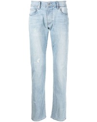 hellblaue Jeans mit Destroyed-Effekten von Armani Exchange