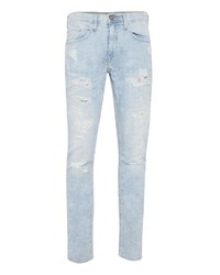 hellblaue Jeans mit Destroyed-Effekten von BLEND