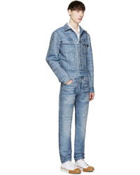 hellblaue Jeans mit Destroyed-Effekten von Calvin Klein Collection