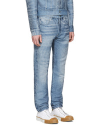 hellblaue Jeans mit Destroyed-Effekten von Calvin Klein Collection