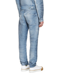 hellblaue Jeans mit Destroyed-Effekten von Calvin Klein Collection