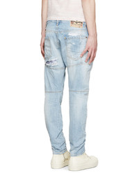 hellblaue Jeans mit Destroyed-Effekten von DSQUARED2