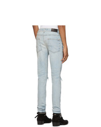 hellblaue Jeans mit Destroyed-Effekten von Amiri