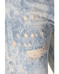 hellblaue Jeans mit Destroyed-Effekten von Bright Jeans