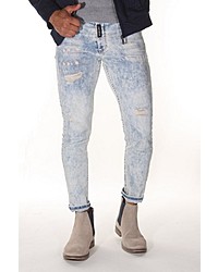 hellblaue Jeans mit Destroyed-Effekten von Bright Jeans