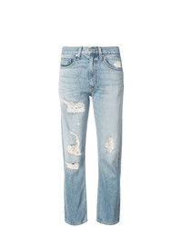 hellblaue Jeans mit Destroyed-Effekten von Brock Collection
