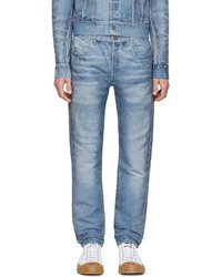 hellblaue Jeans mit Destroyed-Effekten von Calvin Klein Collection