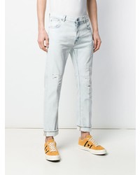 hellblaue Jeans mit Destroyed-Effekten von Dondup