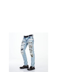 hellblaue Jeans mit Destroyed-Effekten von Cipo & Baxx