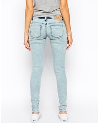 hellblaue Jeans mit Destroyed-Effekten von Only