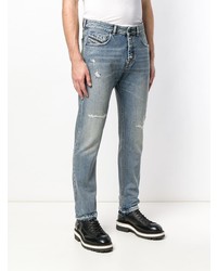 hellblaue Jeans mit Destroyed-Effekten von Diesel Black Gold