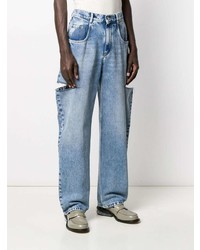 hellblaue Jeans mit Destroyed-Effekten von Maison Margiela