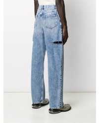 hellblaue Jeans mit Destroyed-Effekten von Maison Margiela