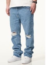 hellblaue Jeans mit Destroyed-Effekten von DAILY COTTON
