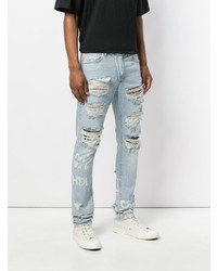 hellblaue Jeans mit Destroyed-Effekten von Ih Nom Uh Nit