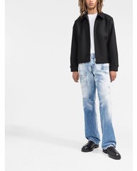 hellblaue Jeans mit Destroyed-Effekten von DSQUARED2